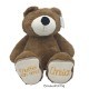 Knuffel voet beer bruin