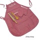 Schort set kind rood