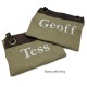 Schort luxe khaki imitatie leer bruin Schort luxe khaki imitatie leer bruin