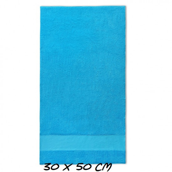 Ademen Onderwijs deur Sport mini Handdoek turquoise | naam borduren | BorduurKoning